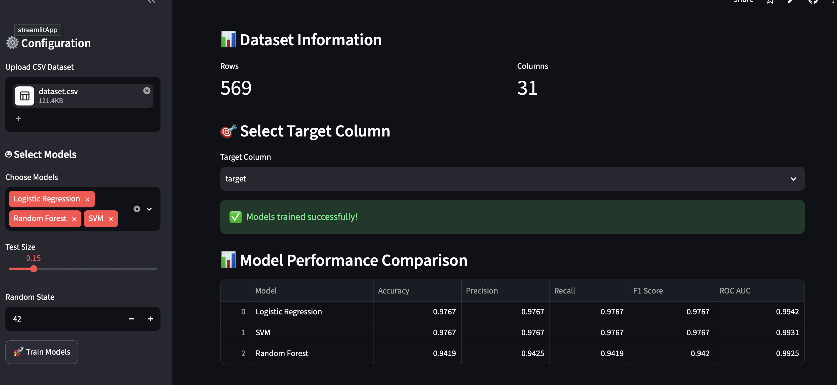 ML Visualizer Training Control